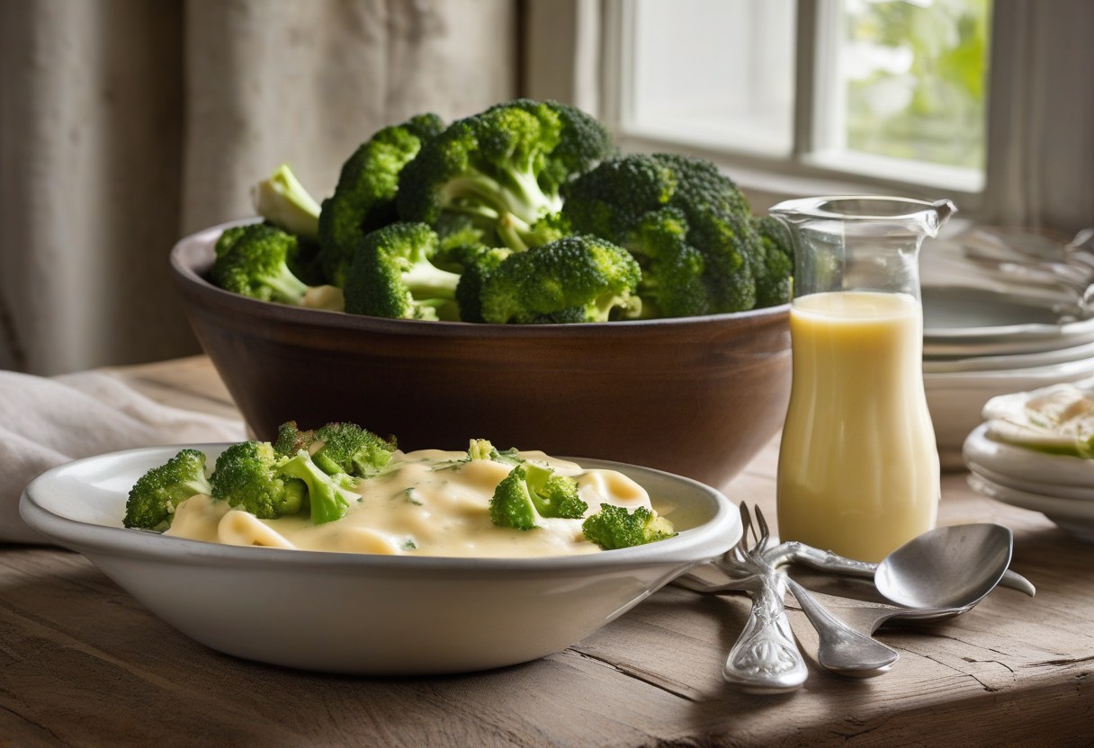 Quick  Creamy Cheese Sauce Broccoli Shells