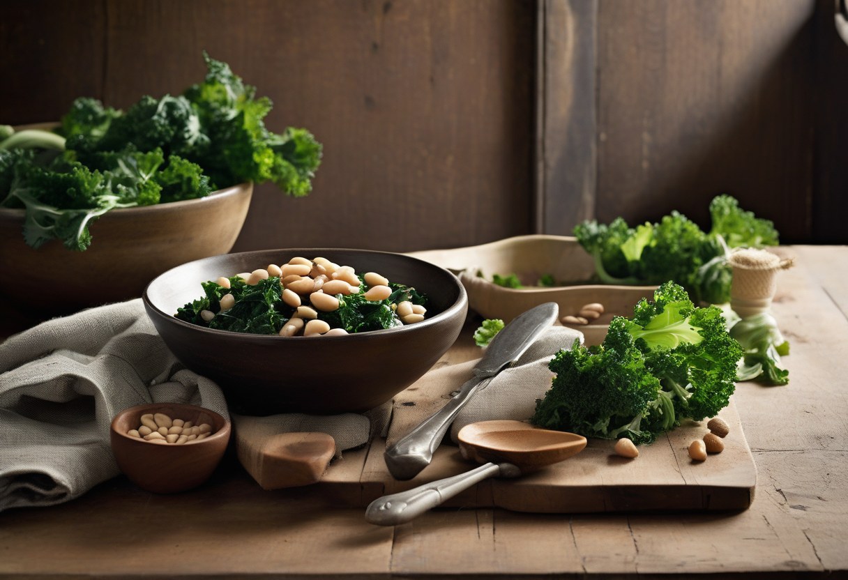 Quick Flavorful Kale White Bean Bowls