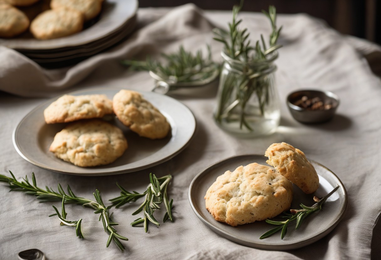 Quick  Flavory Rosemary Pepper Drop Biscuits