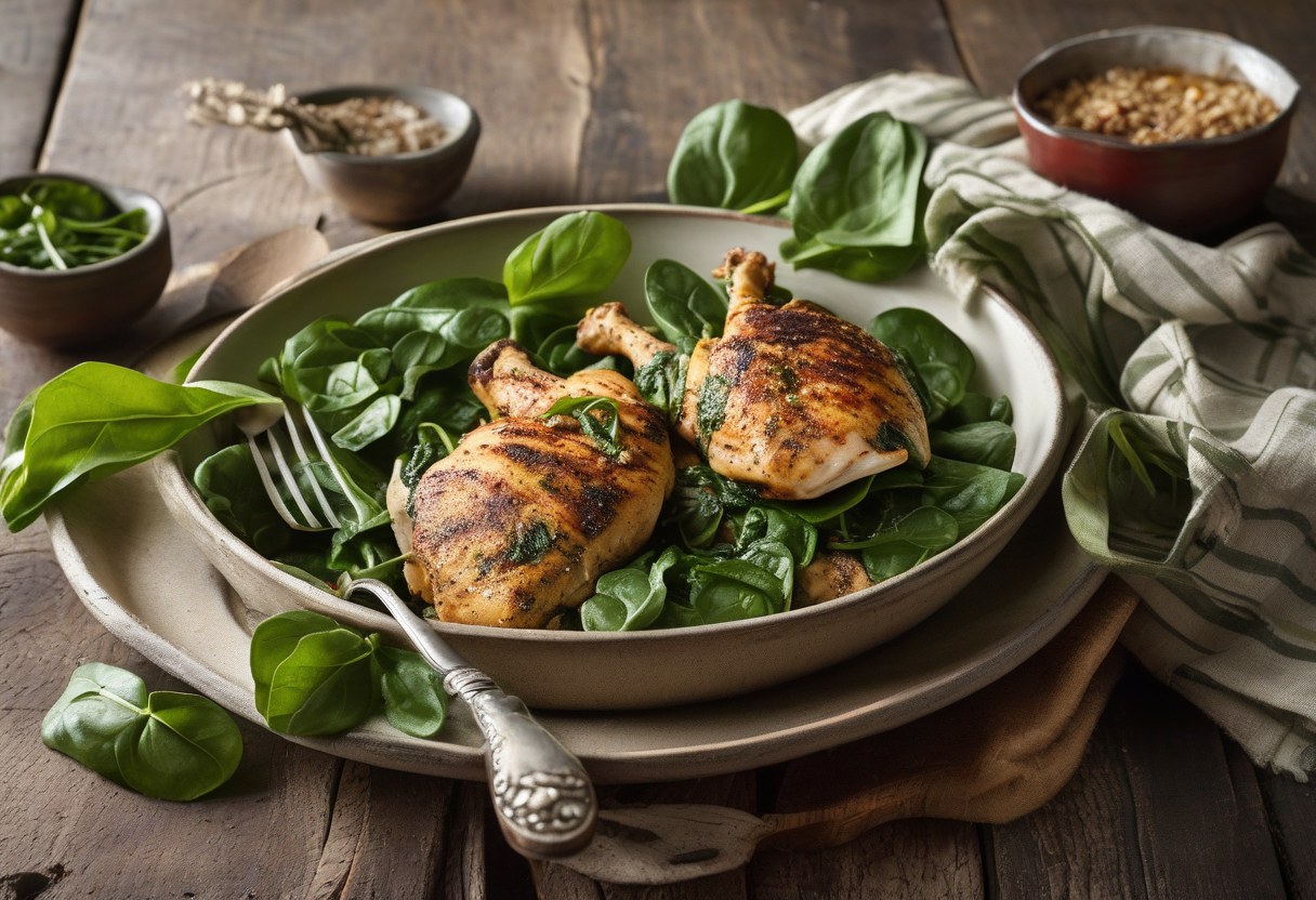 Quick Tasty Wilted Spinach Salad Bowls