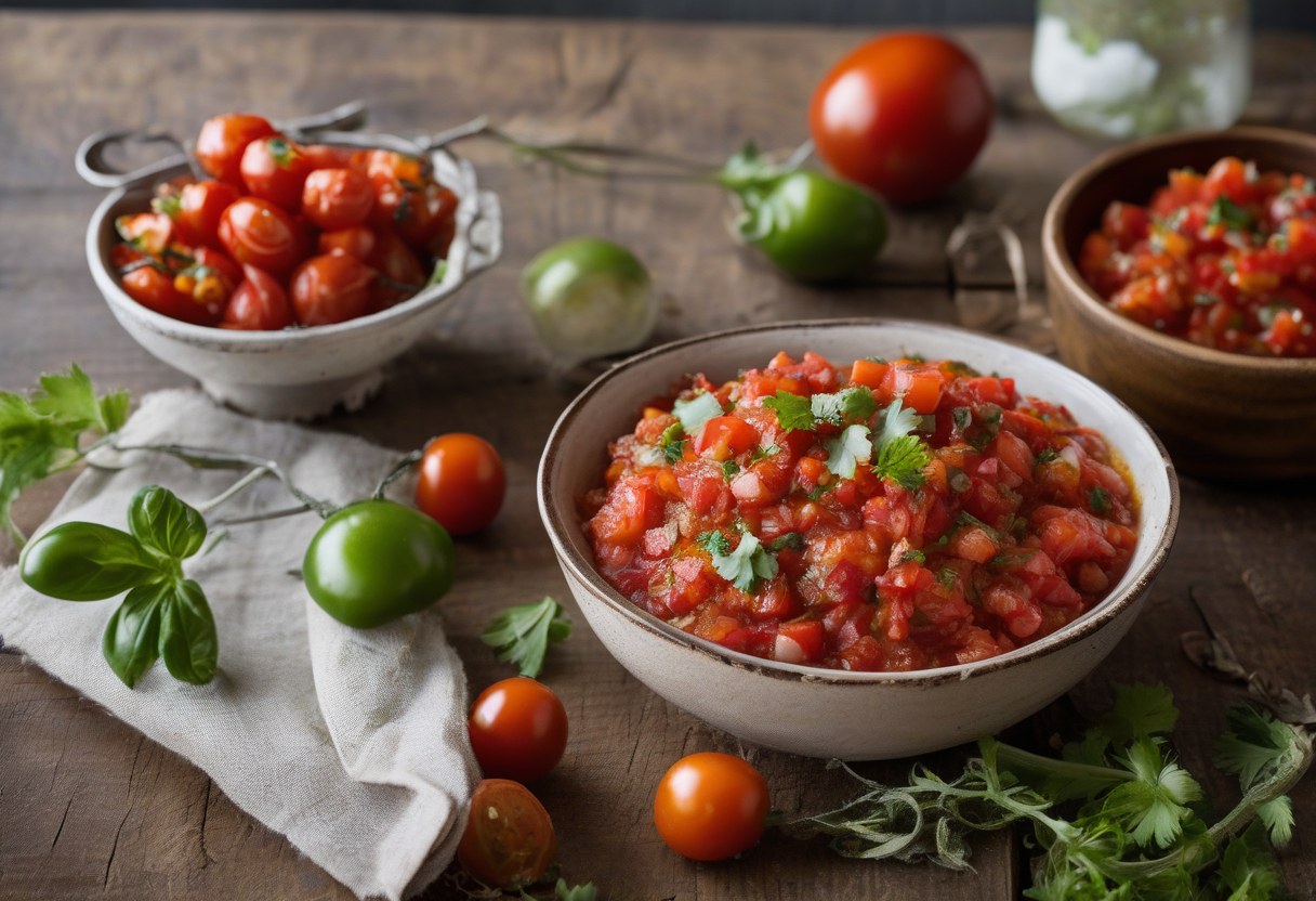 Salsa Ingredients Roast  Revel