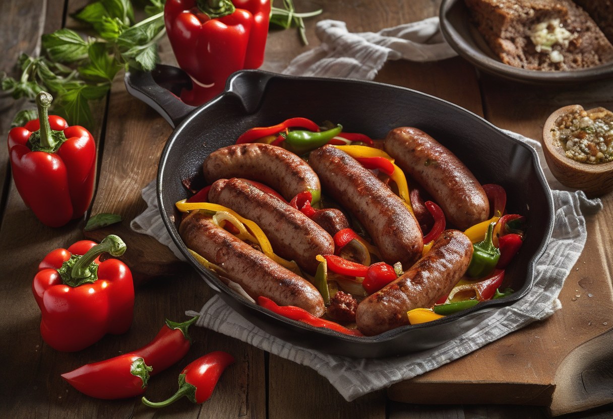 Savory Skillet Sausage  Veggie Recipes