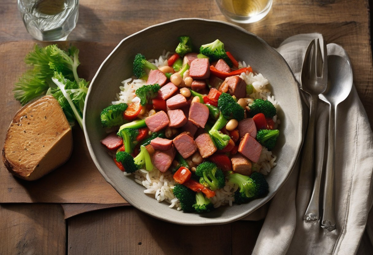 Spicy Spam Stir Fry Skillet Seasonal Quick Dinners