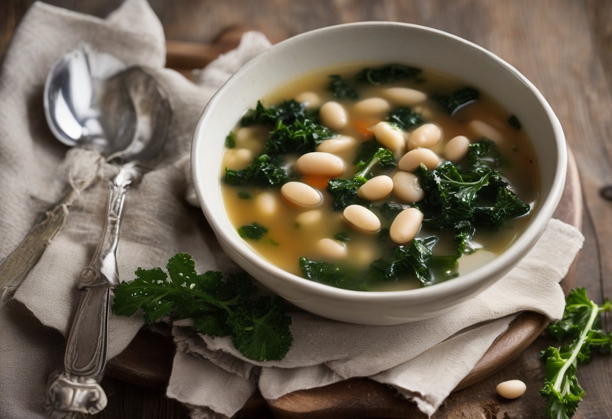 White Bean  Kale Soup Simplified